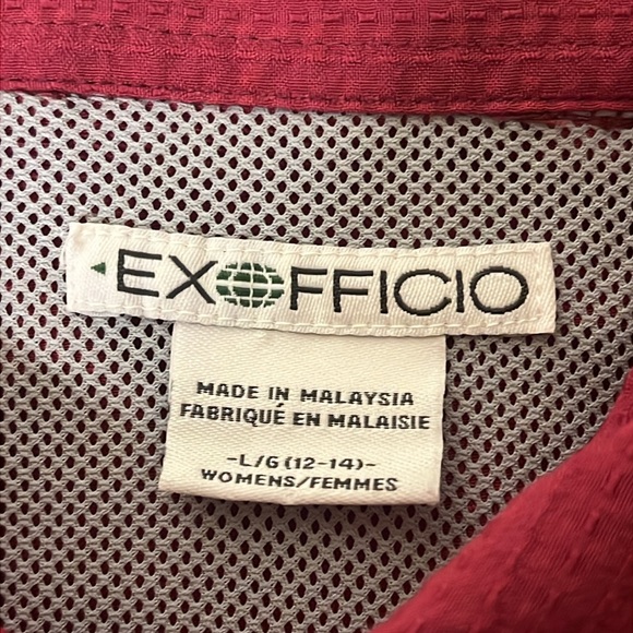 Bundle 2 REI Exofficio Long Sleeve Vented Button Up Shirt Outdoor Travel Sz L - Picture 3 of 12